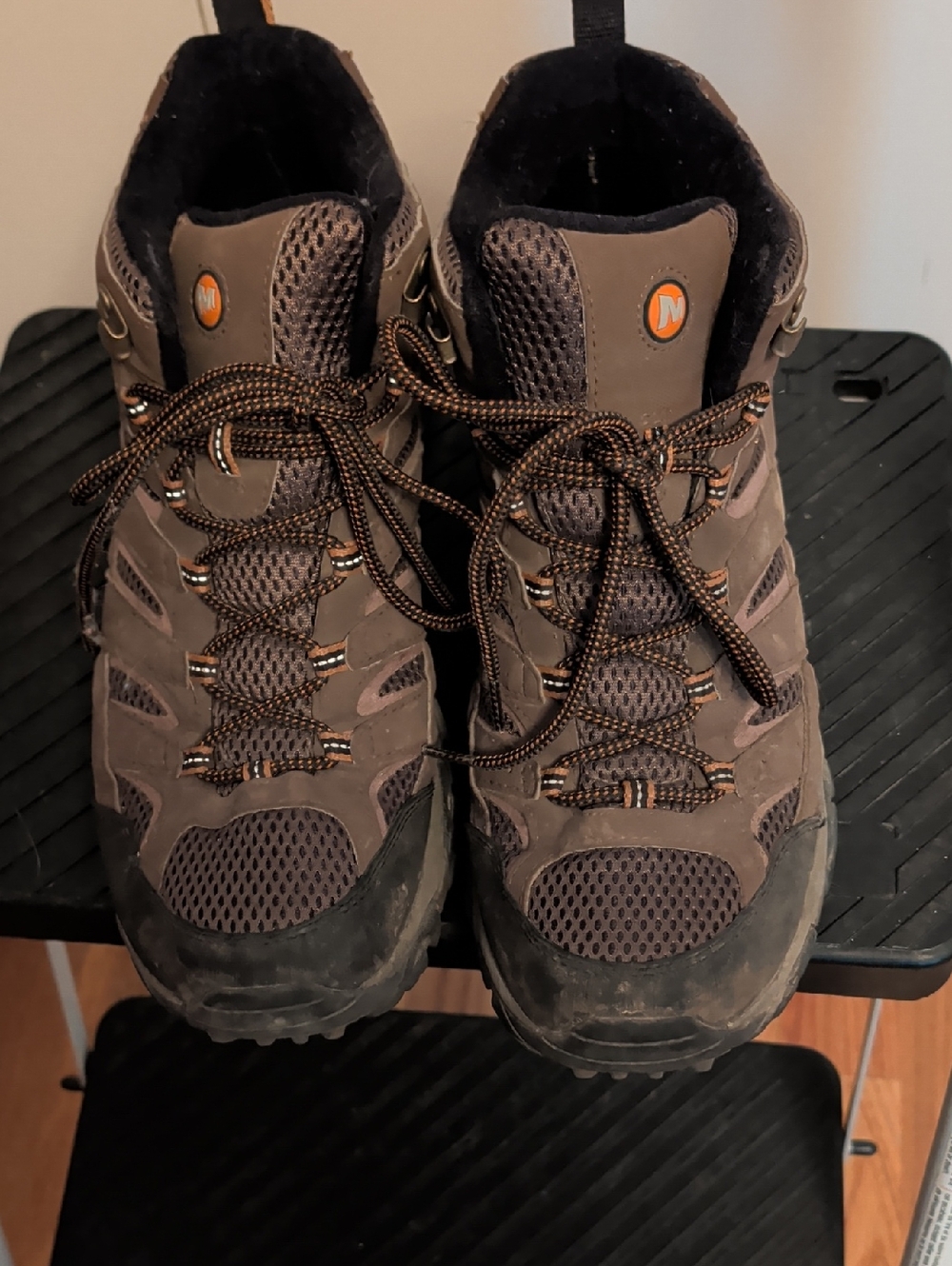 Merrell Brown and Black Men's Hiking Boots